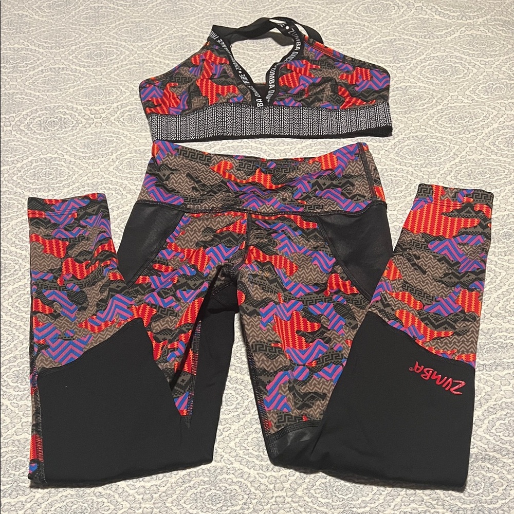Zumba Fitness Colorful Patterned Leggings